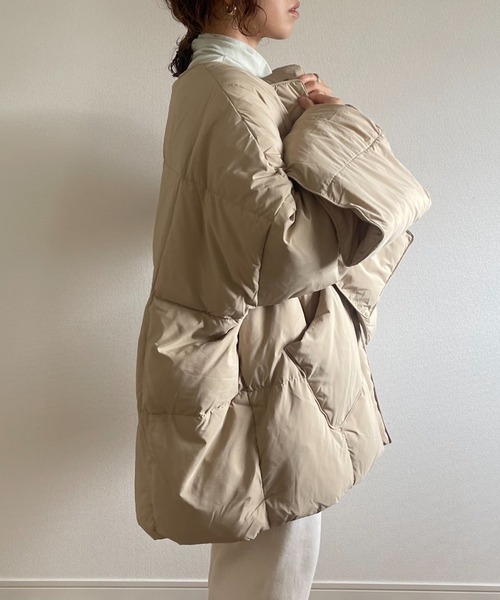 「wee9s」 ダウンジャケット FREE ブラック レディース_画像5