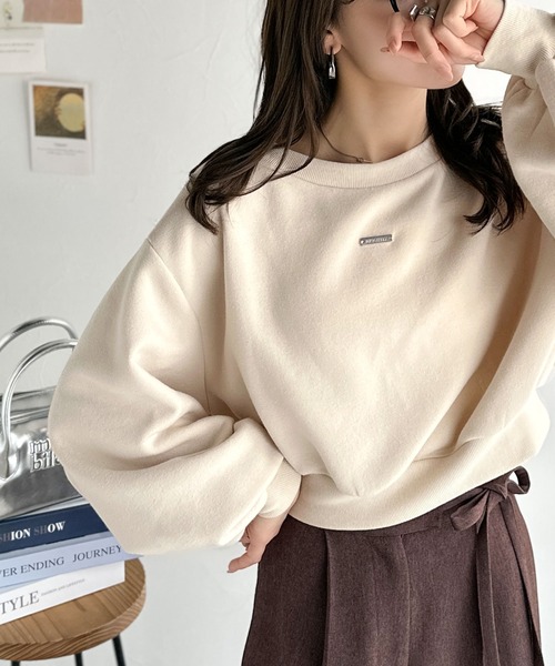 「classicalelf」 スウェットカットソー SMALL アイボリー レディース_画像4