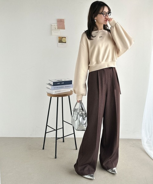 「classicalelf」 スウェットカットソー SMALL アイボリー レディース_画像6