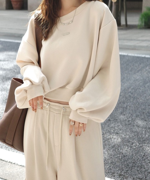 「classicalelf」 スウェットカットソー SMALL アイボリー レディース_画像7