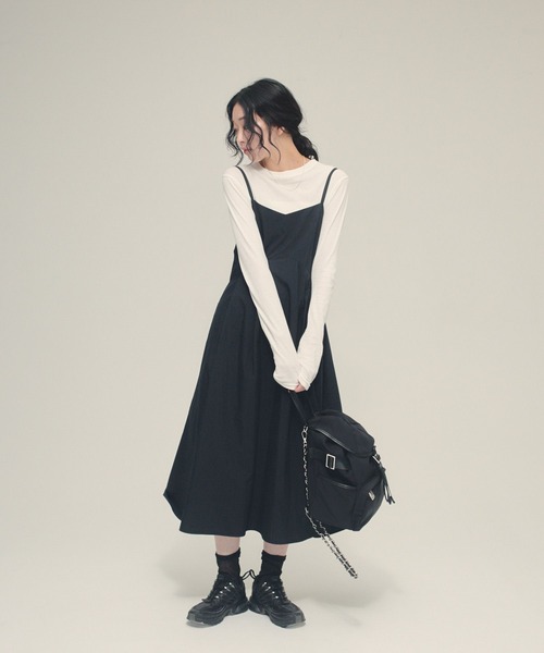 ワンピース 「eL」Sleek Line Cami One-piece/645558 : ZOZOTOWN Yahoo