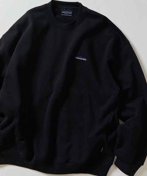 「FREAK'S STORE」 「THOUSAND MILE」スウェットカットソー SMALL ネイビー メンズ_画像7