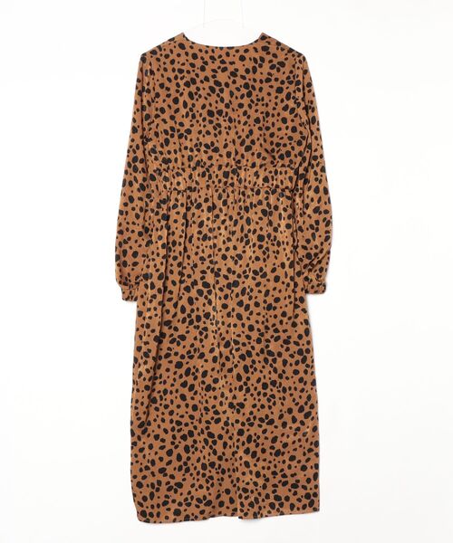 「Liesse」 長袖ワンピース - ブラウン レディース_画像2