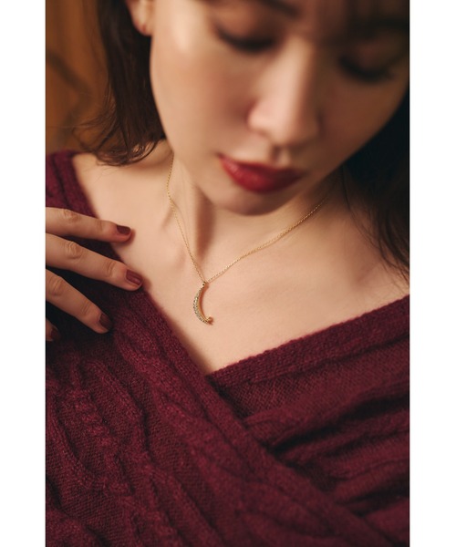 ネックレス Luna Crystal Necklace レディースの画像