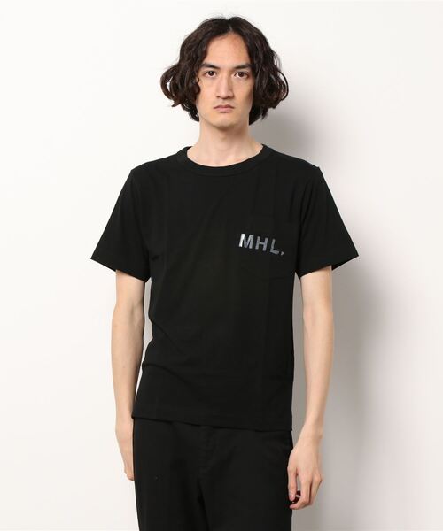 「MHL.」 半袖Tシャツ MEDIUM ブラック メンズ_画像2