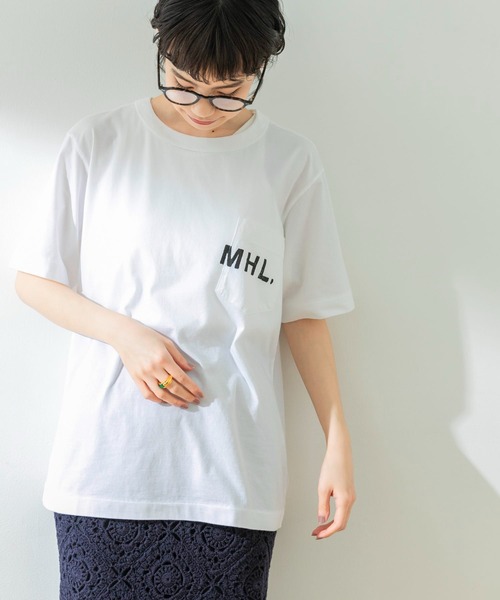 「MHL.」 半袖Tシャツ MEDIUM ブラック メンズ_画像4