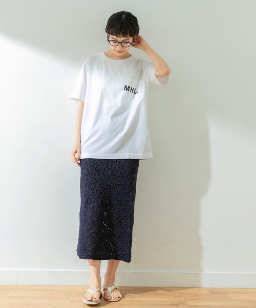 「MHL.」 半袖Tシャツ MEDIUM ブラック メンズ_画像8