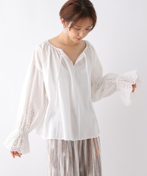 「LEPSIM」 長袖ブラウス FREE ブラック レディース_画像4