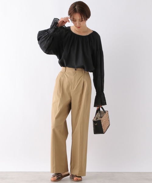 「LEPSIM」 長袖ブラウス FREE ブラック レディース_画像6