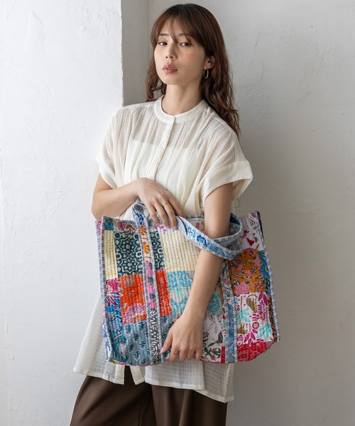 VitaFelice（ヴィータフェリーチェ） トートバッグ カラフルパッチ