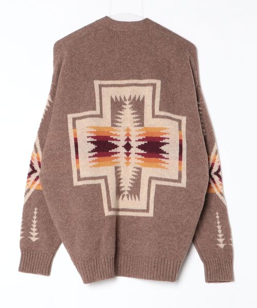 Pendleton ライトブラウンカーディガン S PENDLETON（ペンドルトン） ニットカーディガン L ブラウン レディース
