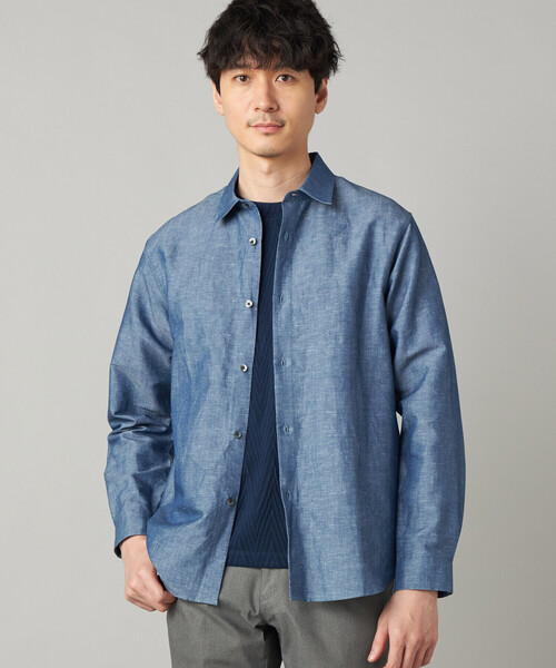 COMME CA MEN（コムサメン） シャツ リネンダンガリー レギュラー