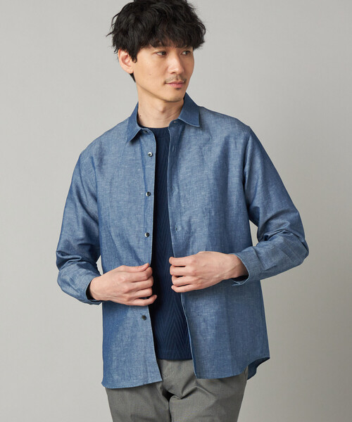 COMME CA MEN（コムサメン） シャツ リネンダンガリー レギュラー