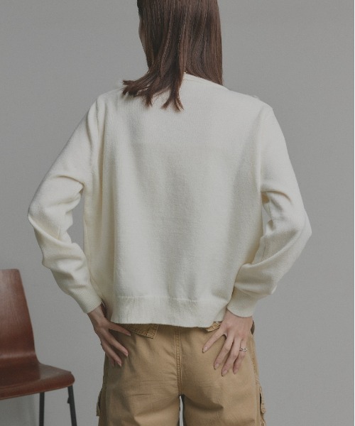 「ad thie」 カーディガン FREE グレー レディース_画像8