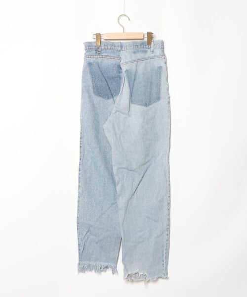 メンズ 【新品・最安値】77circa 再構築デニム ドッキングデニム ブルー