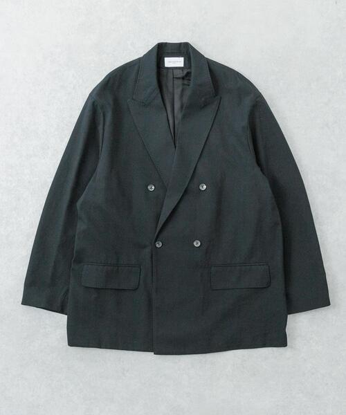 コート ジャケット new basic　HIGH TWIST WOOL W JACKET メンズの画像