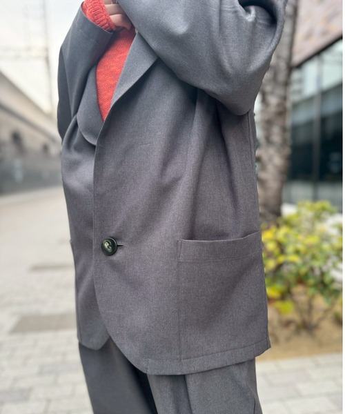 ジャケット テーラードジャケット soglia/ソリア　RELAXING MELANGE JACKET レディースの画像