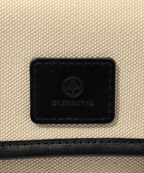 ショルダーバッグ GLENROYAL ブライドルレザー×キャンバス サッチェルバッグ メンズの画像