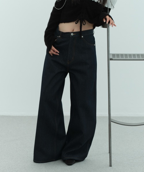 「FURFUR」 デニムパンツ 0 ブルー レディース_画像2
