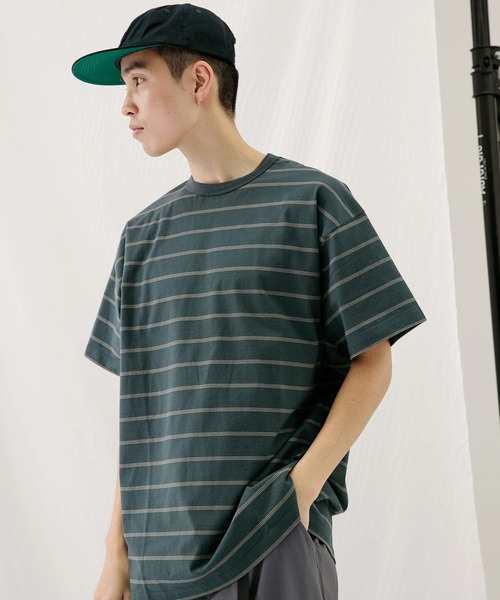 「EKAL」 半袖Tシャツ MEDIUM ネイビー メンズ_画像7