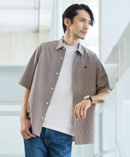 TAKEO KIKUCHI（タケオキクチ） シャツ 半袖 ワンポイント 半袖