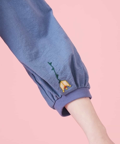 「Jocomomola」 7分袖ワンピース 40 ブルー レディース_画像6