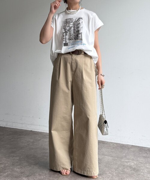 tシャツ 「WEB限定」バックジップフォトロゴTEE レディースの画像