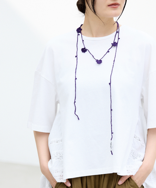 チョーカー 「一部店舗限定」JANE SMITH/ジェーンスミス CROCHET FLOWERS STRING 26SKN-465S レディースの画像