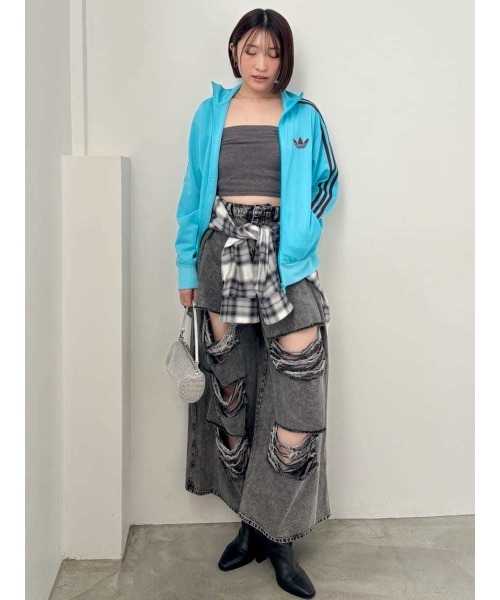 SNIDEL（スナイデル） デニムパンツ 0 ライトグレー レディース
