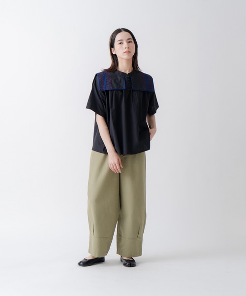 「Kelen」 半袖ブラウス M グリーン レディース_画像4