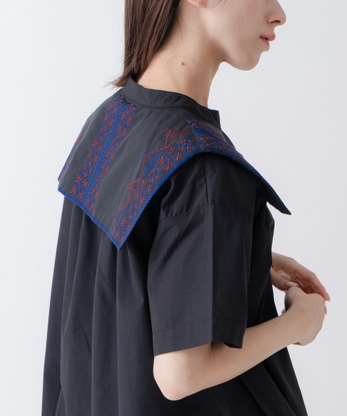「Kelen」 半袖ブラウス M グリーン レディース_画像8