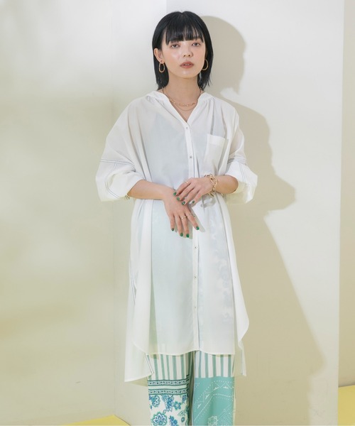 「Eimee Law」 シャツワンピース 38 ブラック レディース_画像5