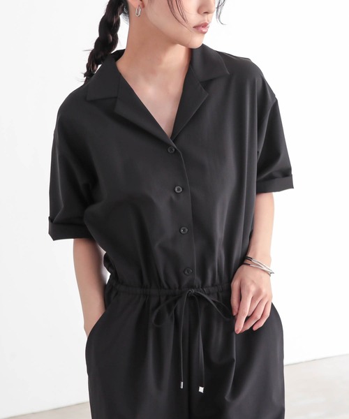 【極美品】 werthy 撥水オールインワン ブラック S for/c（フォーシー） uvカット オールインワン 「低身長/高身長向け
