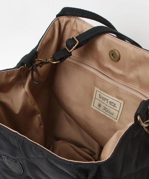 「folna」 2WAYバッグ「SHIPS anyコラボ」 ONE SIZE ブラック レディース_画像4