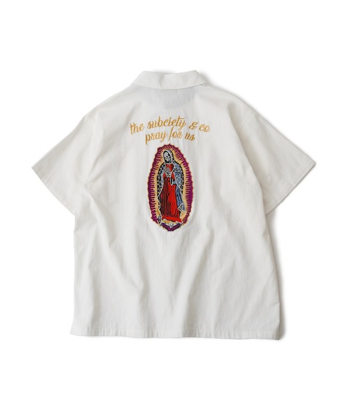 「Subciety」 半袖シャツ LARGE ブラック メンズ_画像2