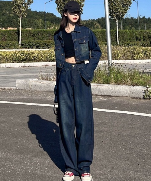 「SHEENA」 セットアップ M ダークブルー レディース_画像2