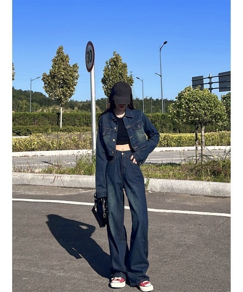 「SHEENA」 セットアップ M ダークブルー レディース_画像7