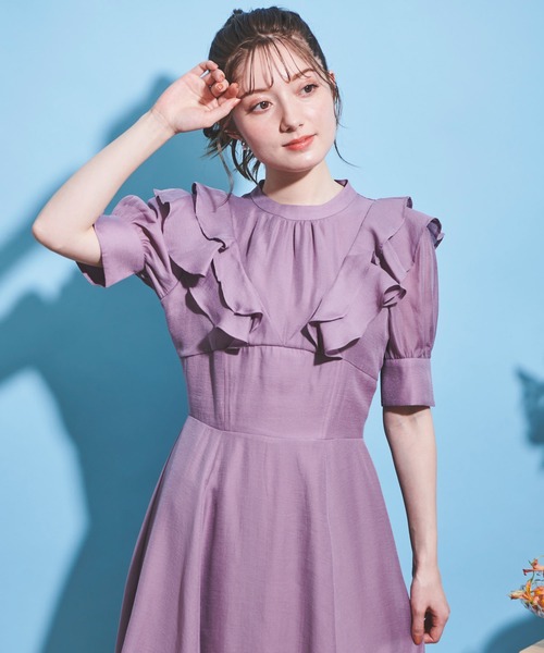「NOELA」 半袖ワンピース S ベージュ レディース_画像5