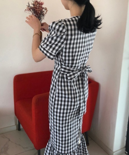 ワンピース バックリボンレースギンガムチェックワンピース Zozotown Paypayモール店 通販 Paypayモール