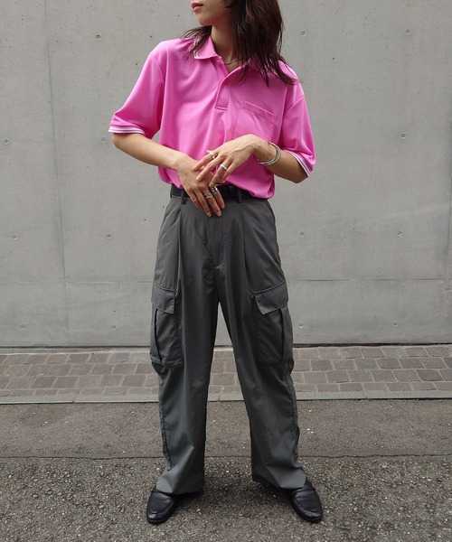 LIFEMAX（ライフマックス） ポロシャツ 「LIFEMAX」ライン入り