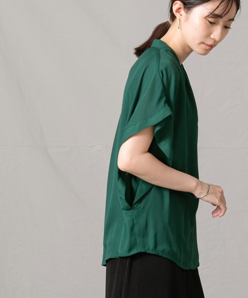新品⭐︎Gready brilliant⭐︎ 2_スキッパーシャツCH Gready Brilliant シャツ ブラウス ジョーゼットスキッパー