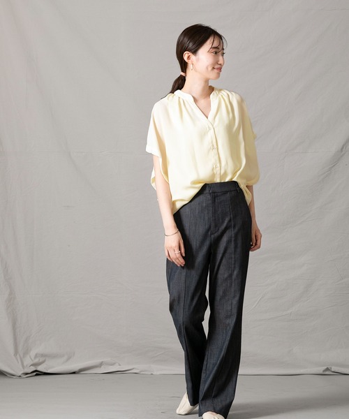 Gready Brilliant シャツ ブラウス ジョーゼットスキッパー