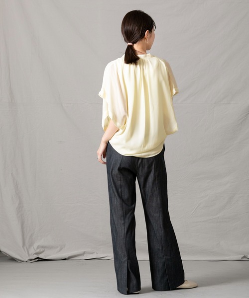 Gready Brilliant シャツ ブラウス ジョーゼットスキッパー