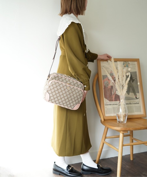 SALON de RUBAN 丸型 モザイク パッチワーク ショルダーバッグ SALON de RUBAN ショルダーバッグ バッグ 「SALON / サロン ド