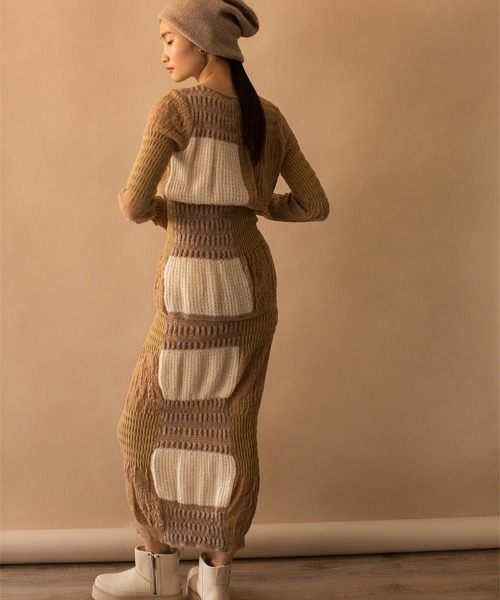 スカート leinwande Braids Stripe Knitted Skirt leinwande スカート Braids Stripe Knitted Skirt : ZOZOTOWN