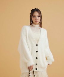 〖 新品 〗Lui's 2024AW シャギーカーディガン　Fサイズ Lui's（ルイス）の「シャギーカーディガン（ニット/セーター