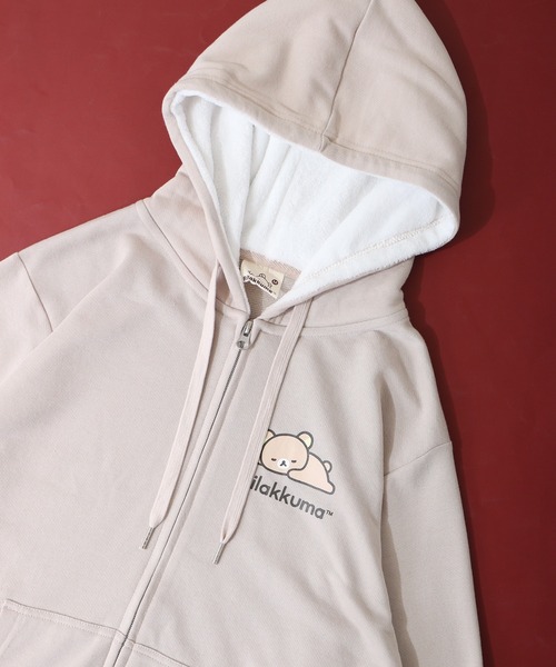 CUNE リラックマ 裏起毛パーカー XL FUNALIVE パーカー Rilakkuma 裏毛フルジップパーカー
