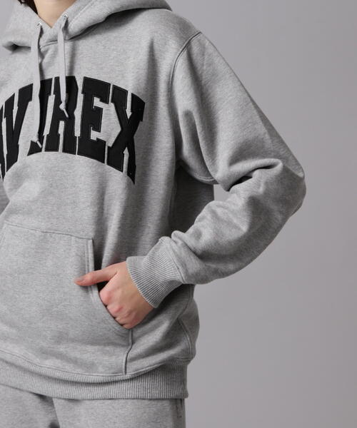 AVIREX パーカー 「DAILY/デイリー」ZIP UP SWEAT PARKA LOGO / ジップ