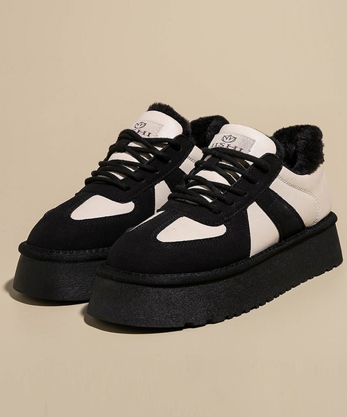 shoes365 スニーカー 「shoes365」中綿付き 厚底トレーニング
