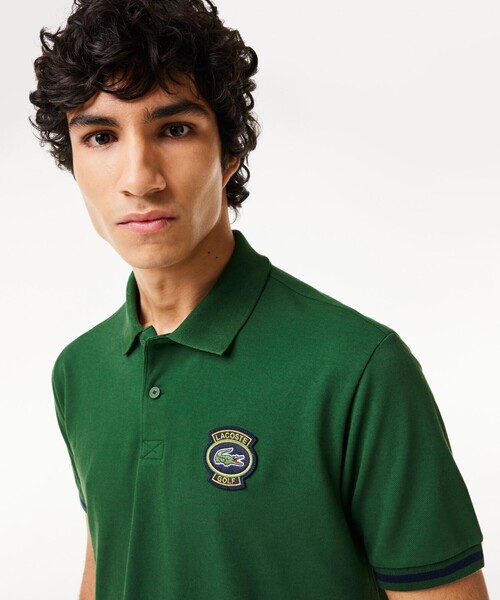 LACOSTE（ラコステ） ゴルフ オーバルロゴワッペンコットンタッチ